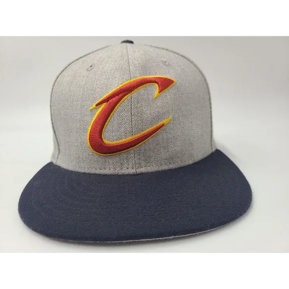 Cleveland Cavaliers New Era 9Fifty Snapback Hat Cap Men NBA Basketball Gray Blue - Picture 2 of 16